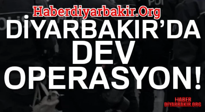Diyarbakır’da Büyük Uyuşturucu Operasyonu