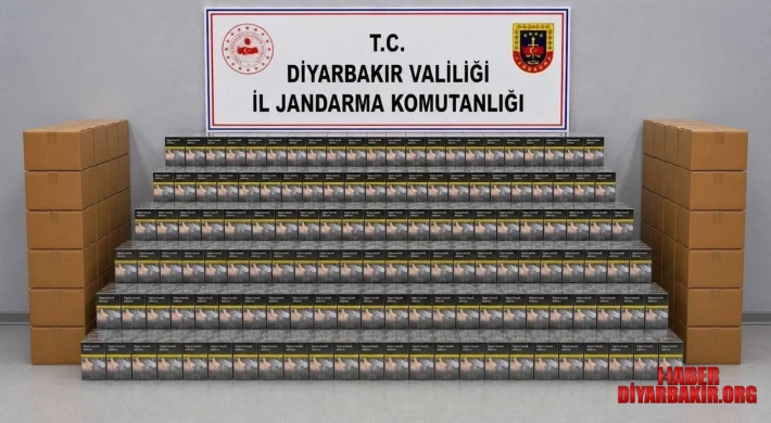 Diyarbakır’da Kaçak Sigara Ele Geçirildi
