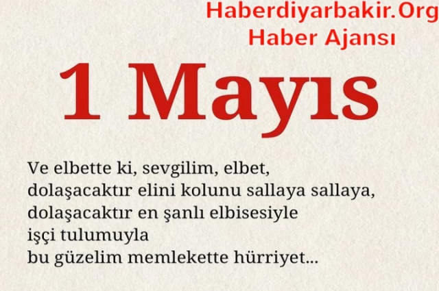 1 Mayıs Emek Ve Dayanışma Bayramı Kutlu Olsun