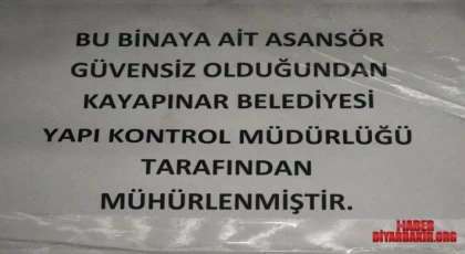 Kayapınar’daki Asansörlere Sıkı Denetim