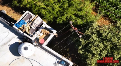 “Dicle Elektrik Dronları Kaçak Trafoyu Yakaladı”